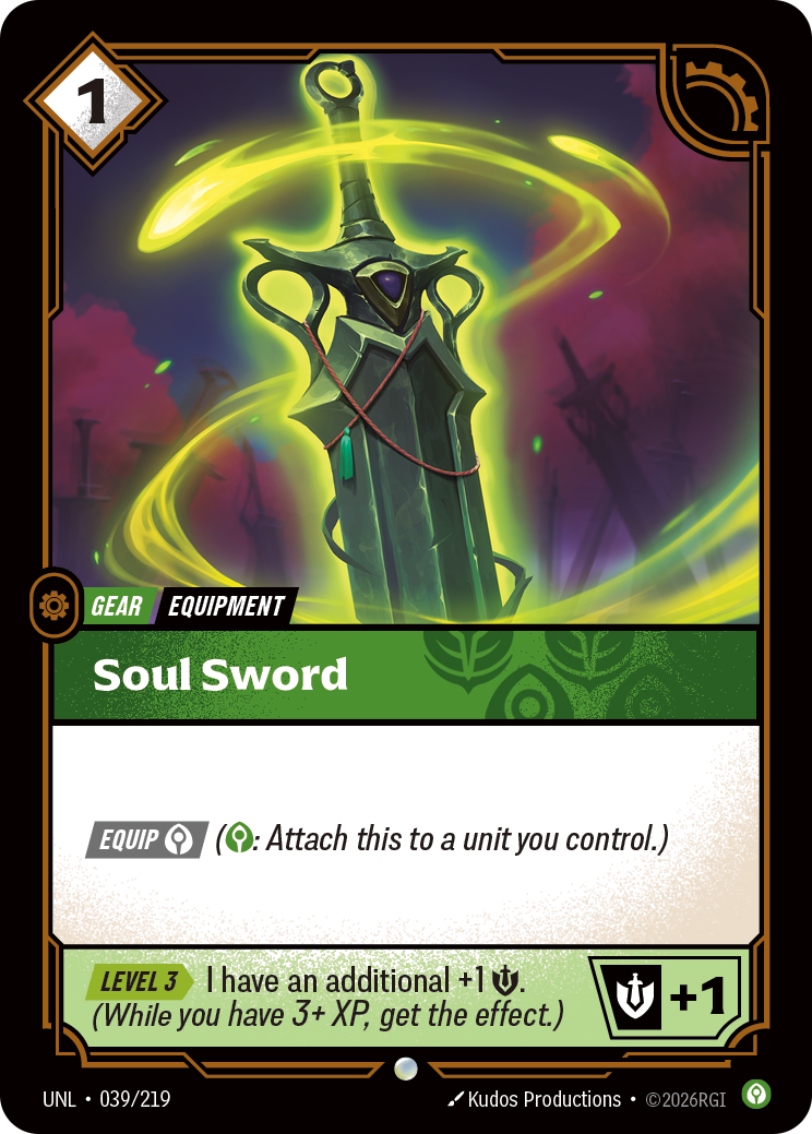 Soul Sword UNL 039/219 Chinese Version