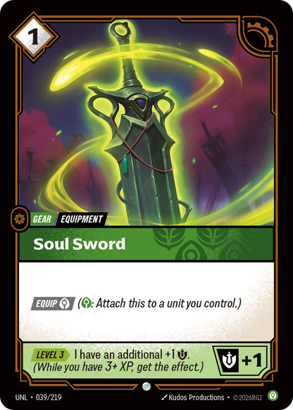 Soul Sword UNL 039/219 Chinese Version