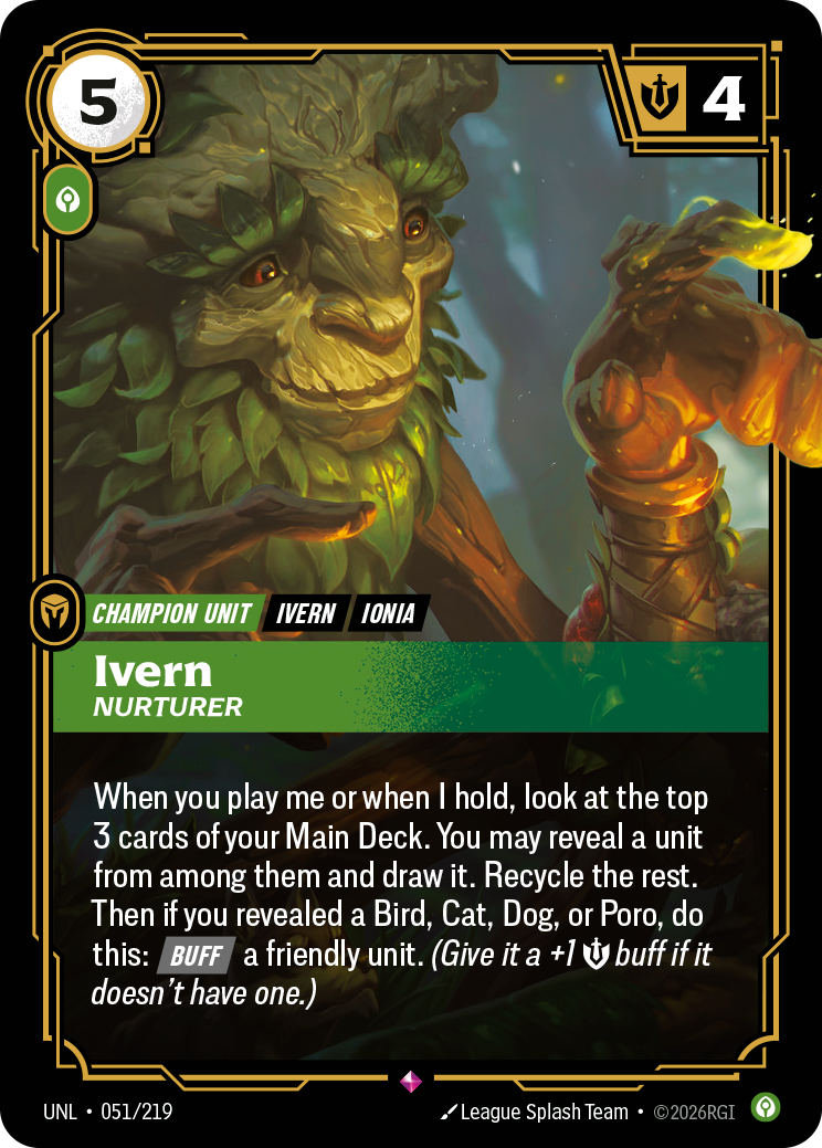 Ivern - Nurturer UNL 051/219 Chinese Version