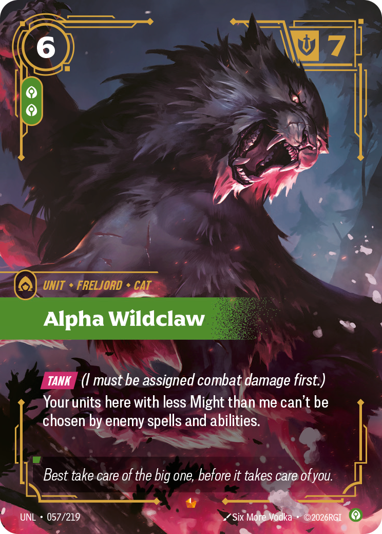 Alpha Wildclaw UNL 057/219 Chinese Version