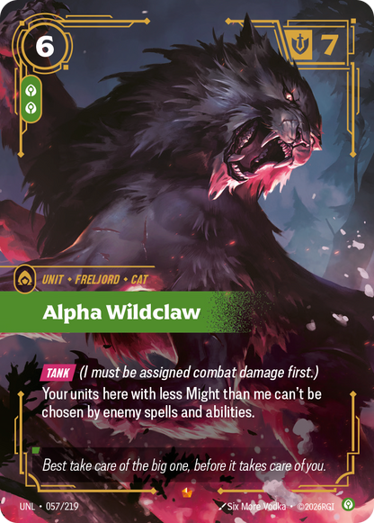 Alpha Wildclaw UNL 057/219 Chinese Version