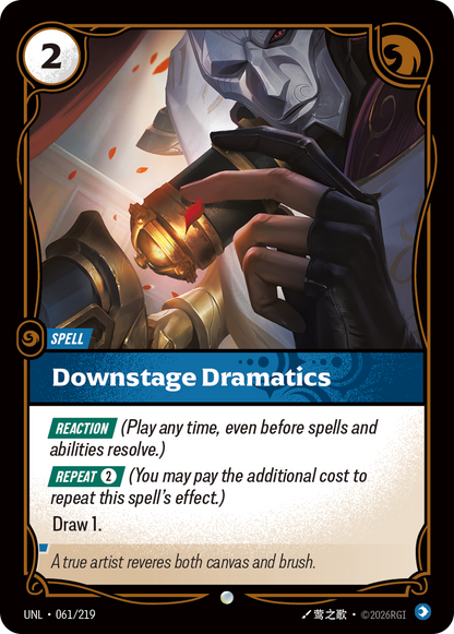 Downstage Dramatics UNL 061/219 Chinese Version
