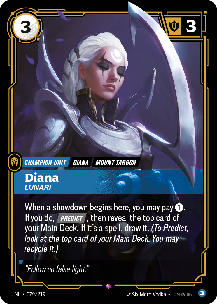 Diana - Lunari UNL 079/219 Chinese Version