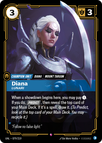 Diana - Lunari UNL 079/219 Chinese Version