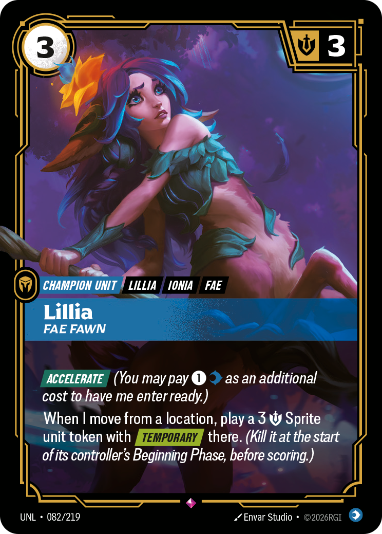 Lillia - Fae Fawn UNL 082/219 Chinese Version