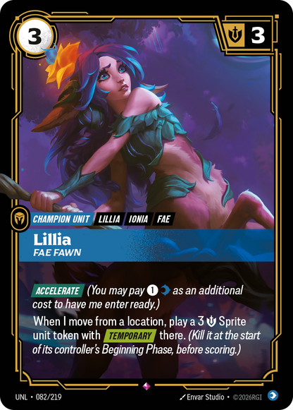 Lillia - Fae Fawn UNL 082/219 Chinese Version