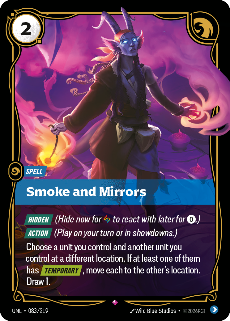 Smoke and Mirrors UNL 083/219 Chinese Version