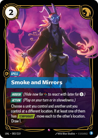 Smoke and Mirrors UNL 083/219 Chinese Version