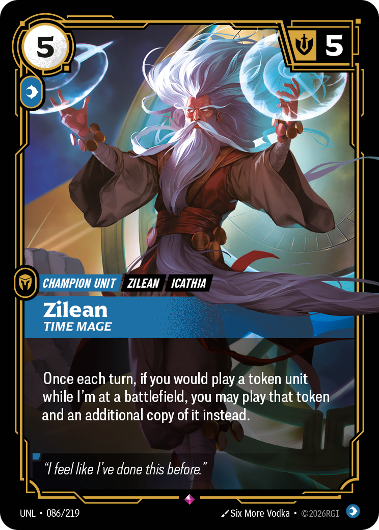 Zilean - Time Mage UNL 086/219 Chinese Version