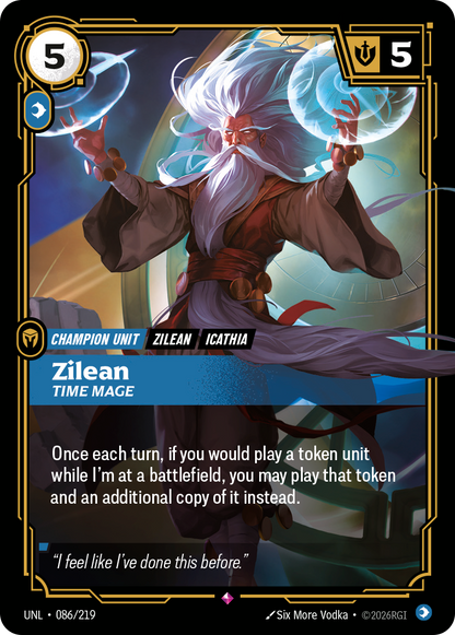 Zilean - Time Mage UNL 086/219 Chinese Version