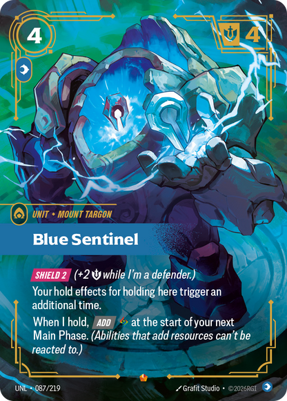 Blue Sentinel UNL 087/219 Chinese Version