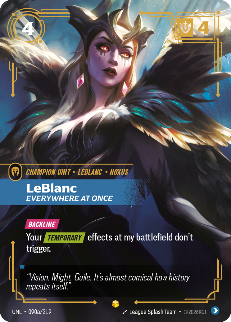 LeBlanc - Everywhere At Once UNL 090a/219 Chinese Version