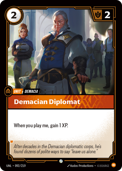 Demacian Diplomat UNL 092/219 Chinese Version
