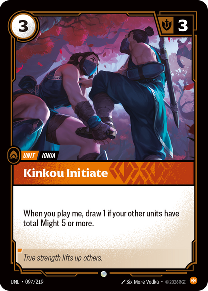 Kinkou Initiate UNL 097/219 Chinese Version