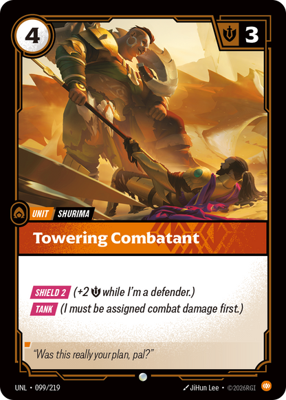 Towering Combatant UNL 099/219 Chinese Version