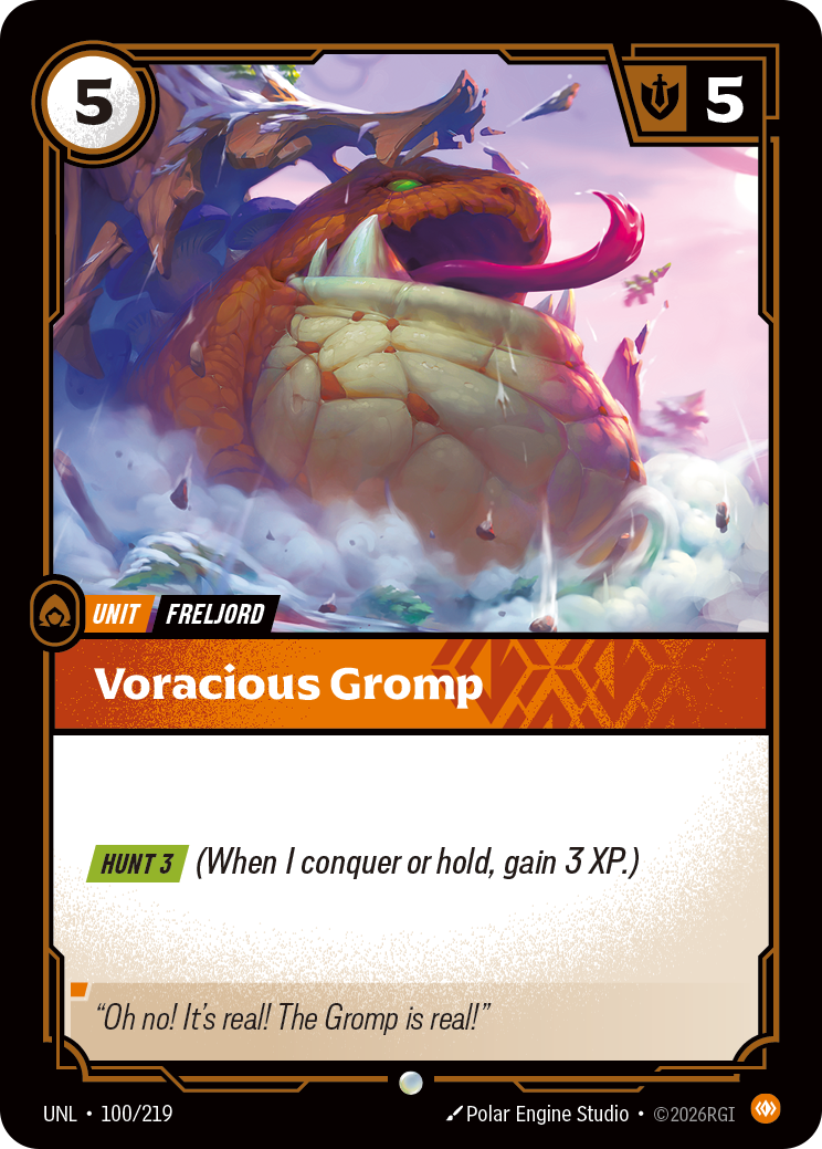 Voracious Gromp UNL 100/219 Chinese Version