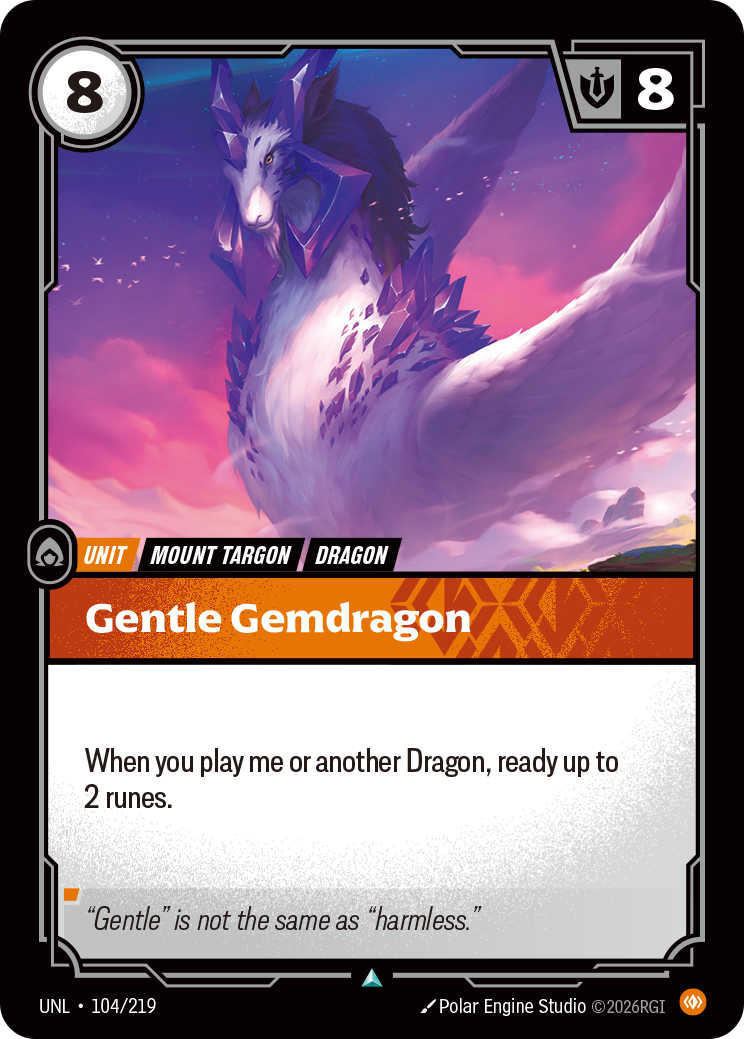 Gentle Gemdragon UNL 104/219 Chinese Version