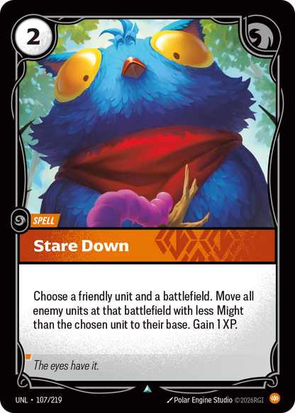 Stare Down UNL 107/219 Chinese Version