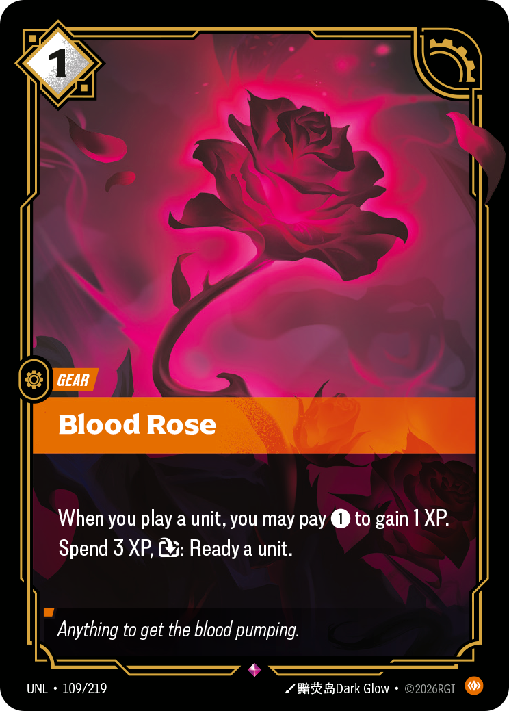 Blood Rose UNL 109/219 Chinese Version