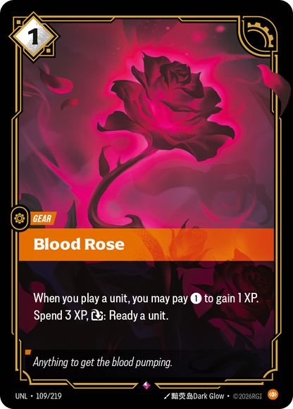 Blood Rose UNL 109/219 Chinese Version