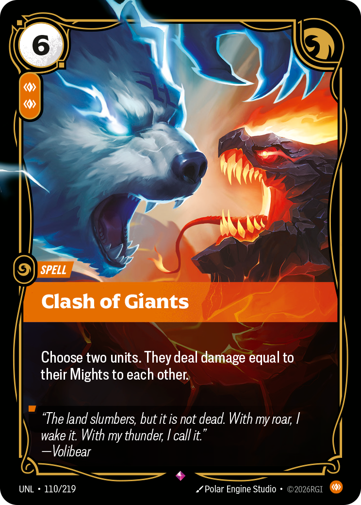 Clash of Giants UNL 110/219 Chinese Version