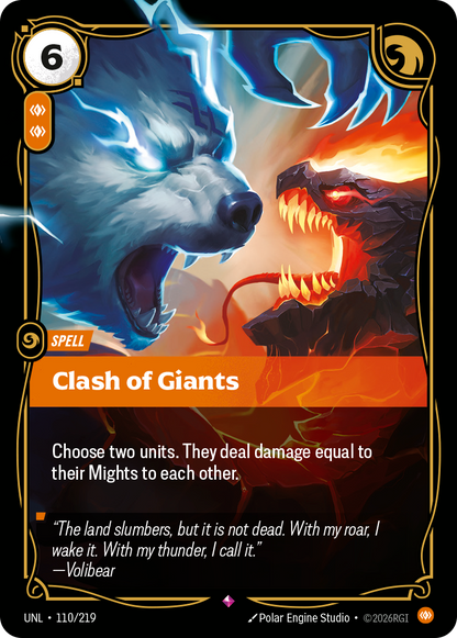Clash of Giants UNL 110/219 Chinese Version