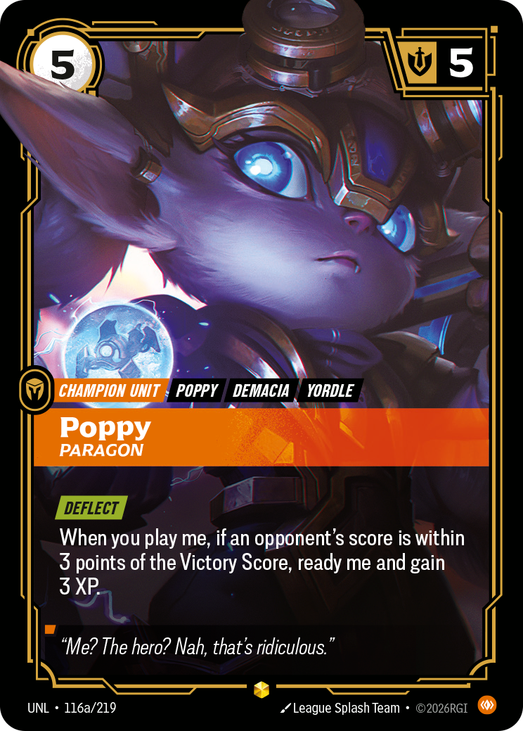 Poppy - Paragon UNL 116a/219 Chinese Version