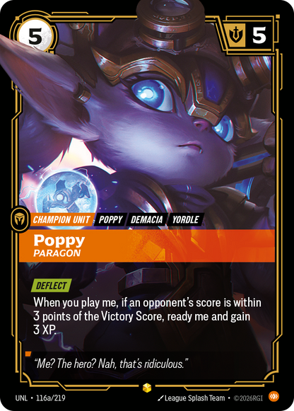 Poppy - Paragon UNL 116a/219 Chinese Version