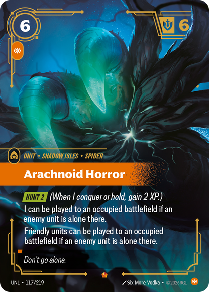 Arachnoid Horror UNL 117/219 Chinese Version