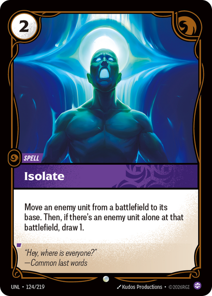 Isolate UNL 124/219 Chinese Version