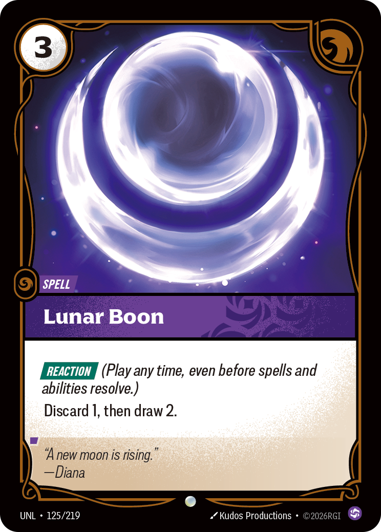 Lunar Boon UNL 125/219 Chinese Version