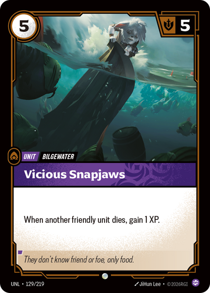 Vicious Snapjaws UNL 129/219 Chinese Version