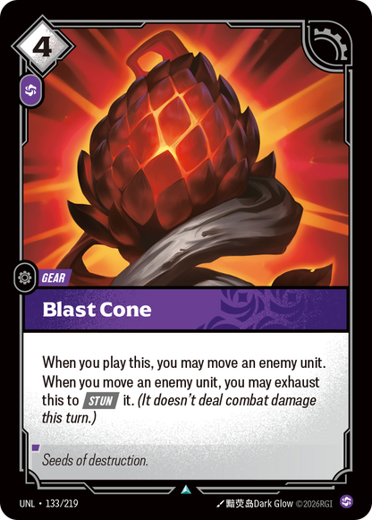 Blast Cone UNL 133/219 Chinese Version