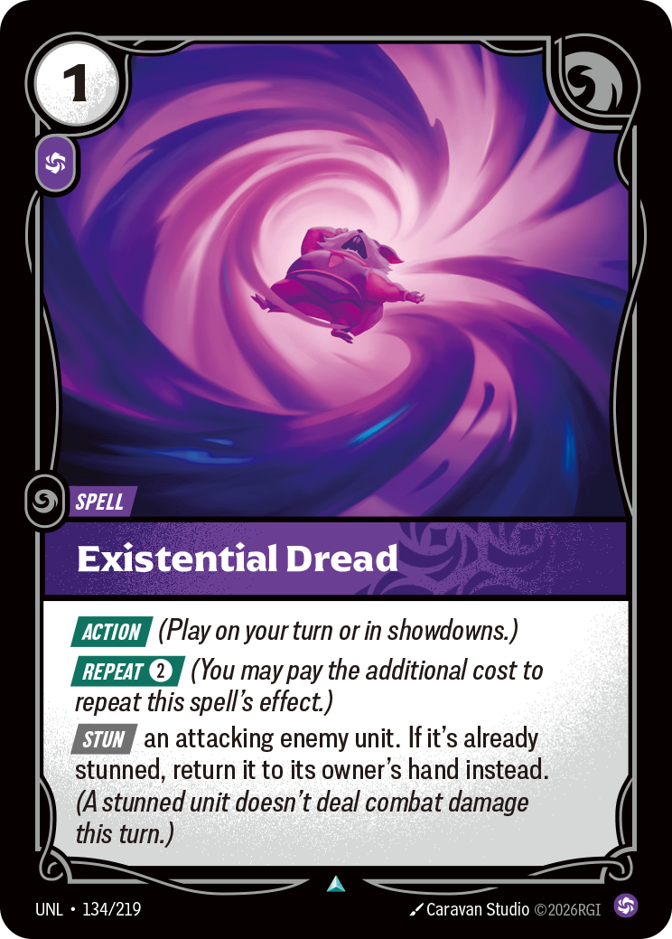 Existential Dread UNL 134/219 Chinese Version