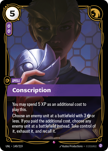 Conscription UNL 140/219 Chinese Version