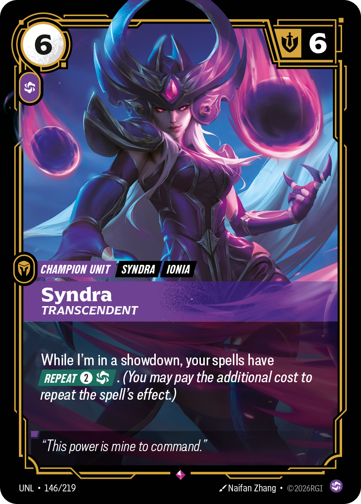 Syndra - Transcendent UNL 146/219 Chinese Version