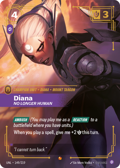Diana - No Longer Human UNL 149/219 Chinese Version