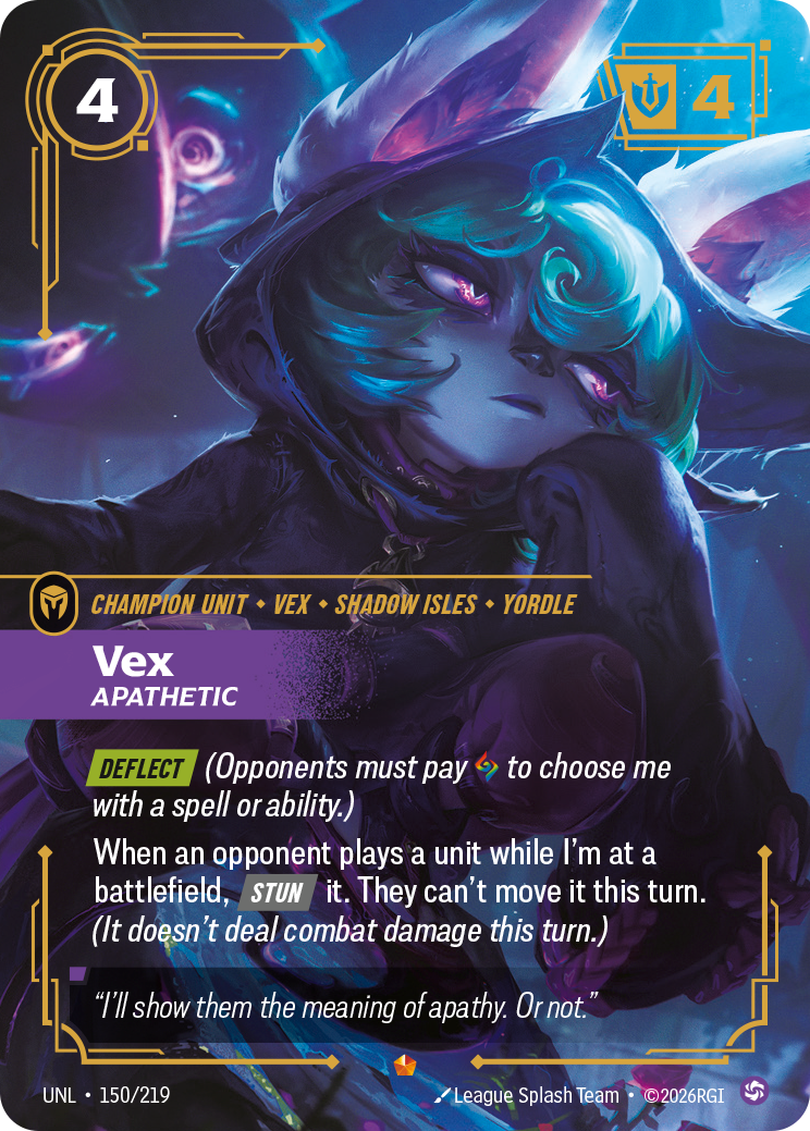 Vex - Apathetic UNL 150/219 Chinese Version