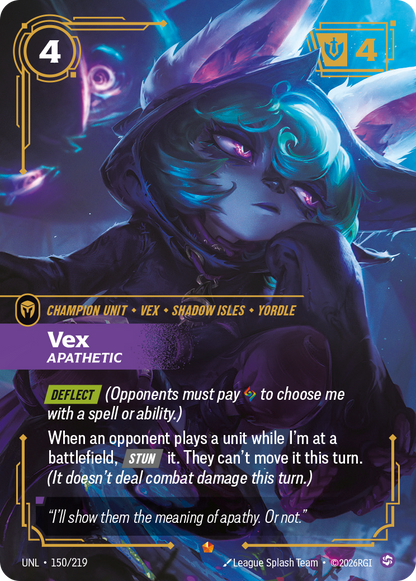 Vex - Apathetic UNL 150/219 Chinese Version