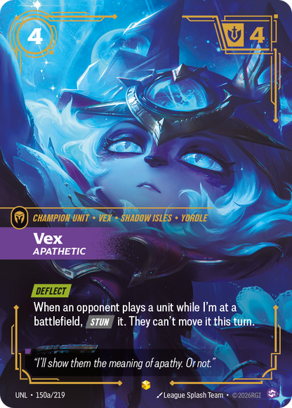 Vex - Apathetic UNL 150a/219 Chinese Version