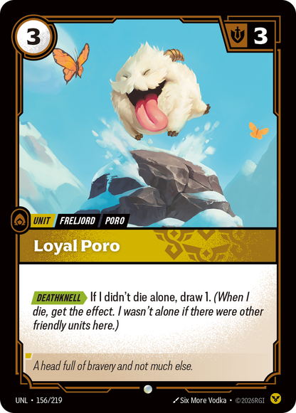 Loyal Poro UNL 156/219 Chinese Version