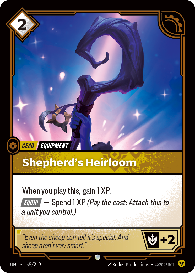 Shepherd's Heirloom UNL 158/219 Chinese Version