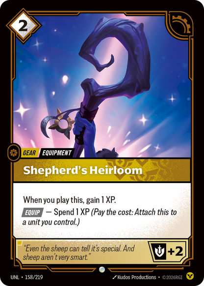 Shepherd's Heirloom UNL 158/219 Chinese Version
