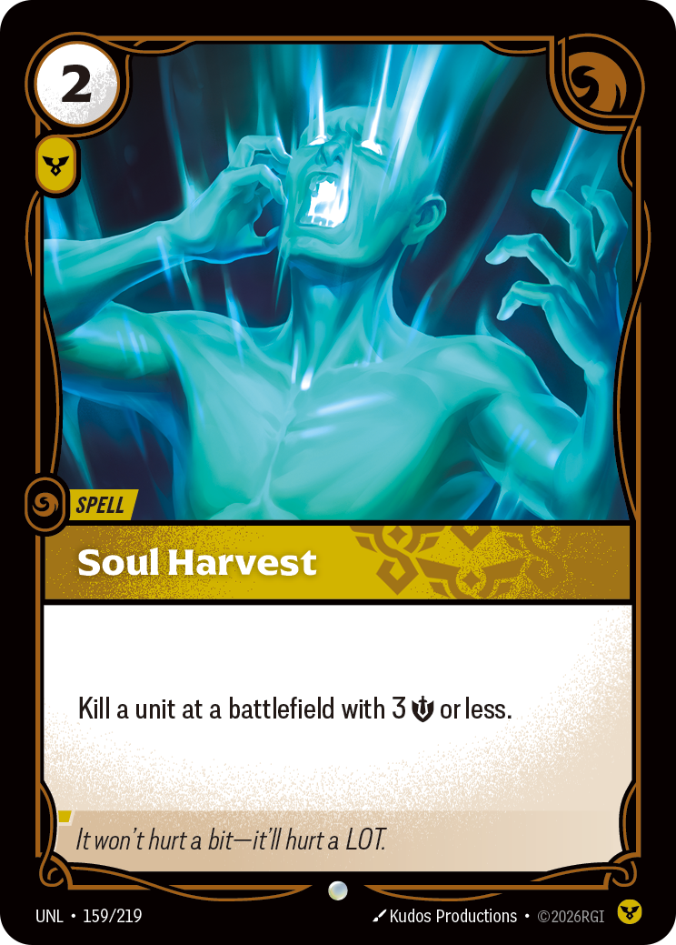 Soul Harvest UNL 159/219 Chinese Version
