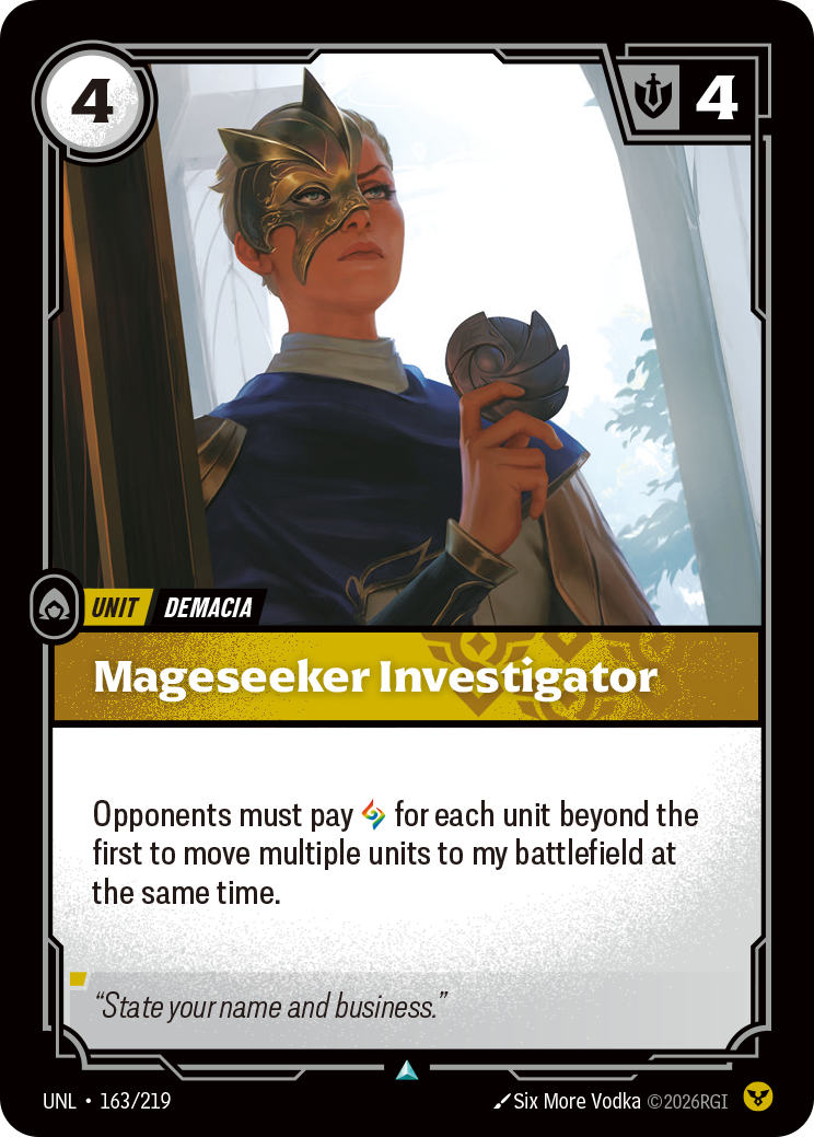 Mageseeker Investigator UNL 163/219 Chinese Version