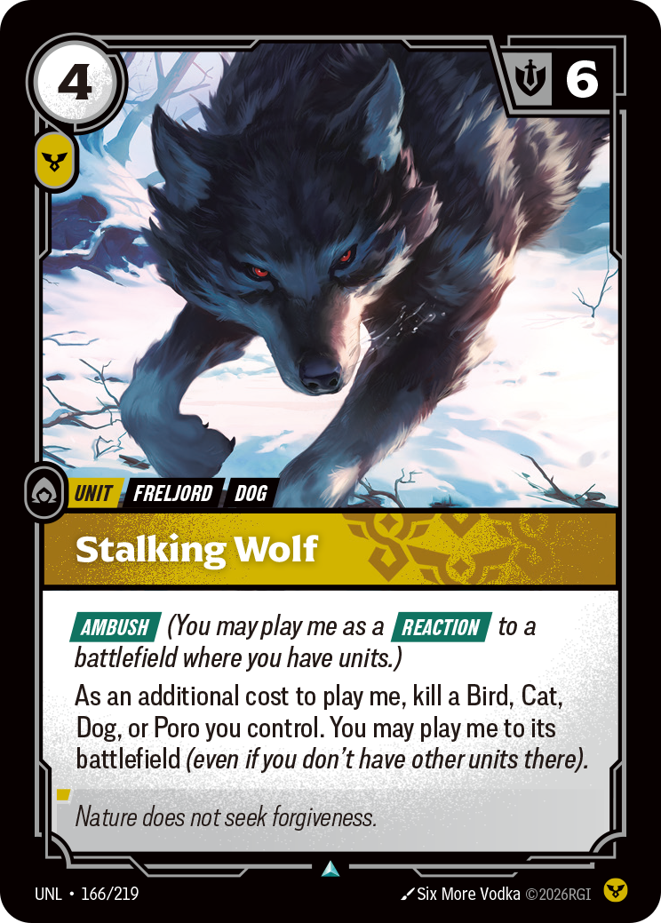 Stalking Wolf UNL 166/219 Chinese Version