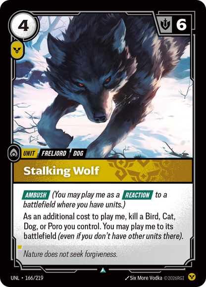 Stalking Wolf UNL 166/219 Chinese Version