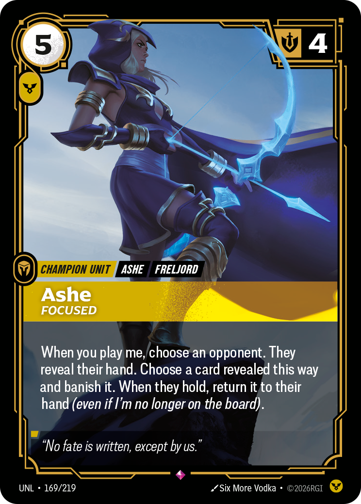 Ashe - Focused UNL 169/219 Chinese Version