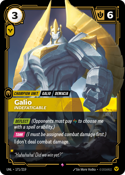 Galio - Indefatigable UNL 171/219 Chinese Version