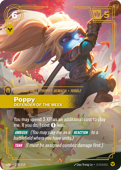 Poppy - Defender of the Meek UNL 178/219 Chinese Version